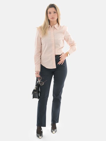 PANTONECLO Regular Trousers 'Leafletic Women’s Trouser' in Blue