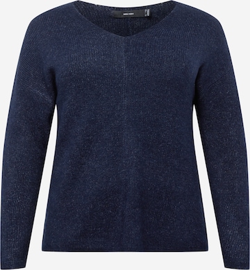 Vero Moda Curve Sweater 'LEFILE' in Blue: front