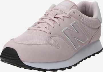 Baskets basses '500' new balance en rose : devant