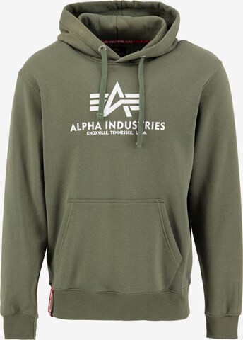 Felpa di ALPHA INDUSTRIES in verde: frontale