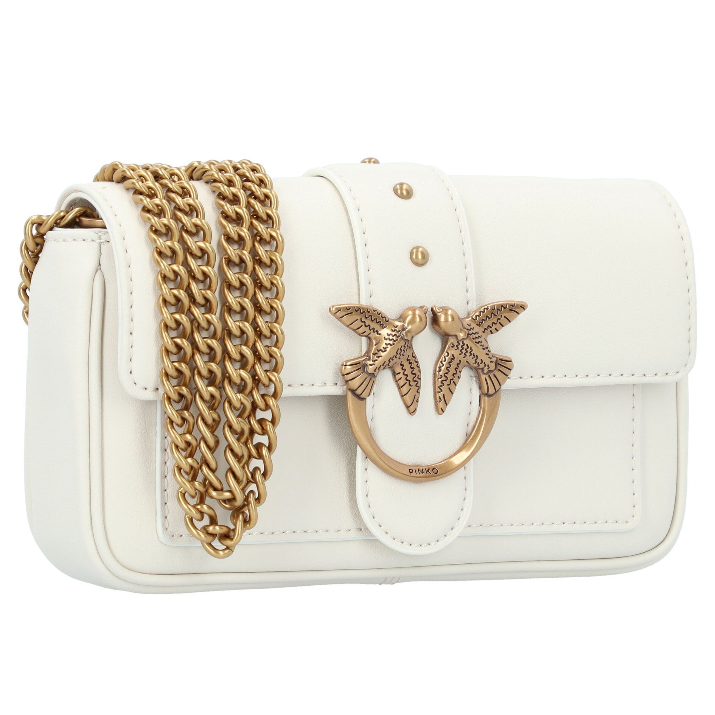 Geantă de umăr 'Love One' de la PINKO pe auriu