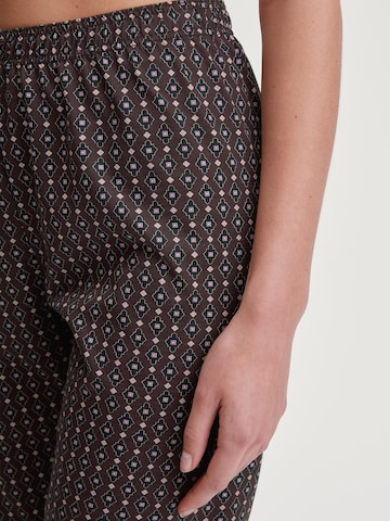 CALIDA Pyjamahose 'Favourites Botanic'‌‌‌‌ in Schwarz