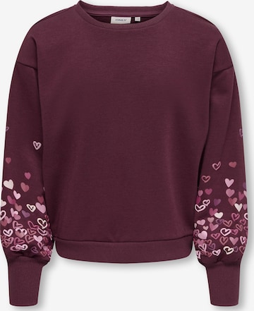 ONLY GIRLS - Sudadera 'KOGBROOKE' en rojo: frente