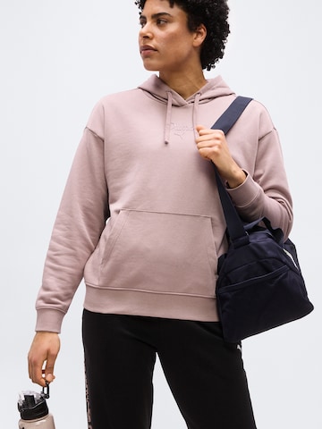 PUMA Sportief sweatshirt 'ESS SCRIPT' in Beige