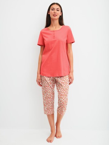 CALIDA Pyjama 'Flower Nights'‌‌‌‌‌‌‌‌ in Rot