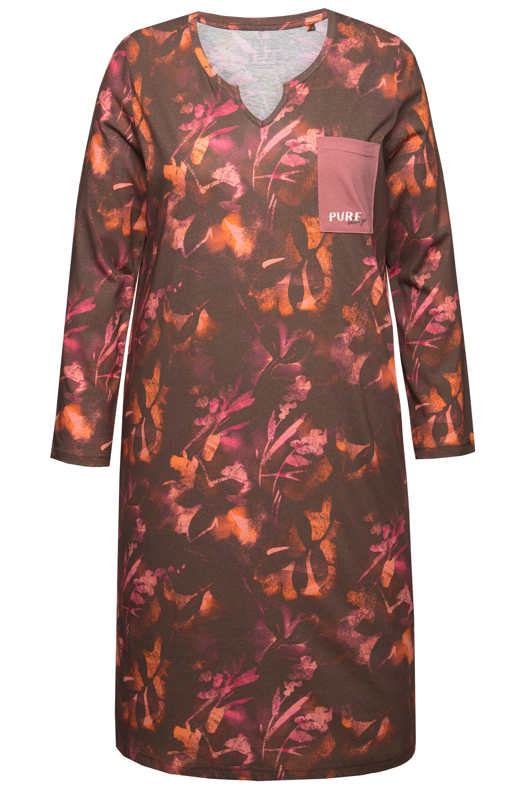 Ulla Popken Nachthemd in Rot: Vorderseite