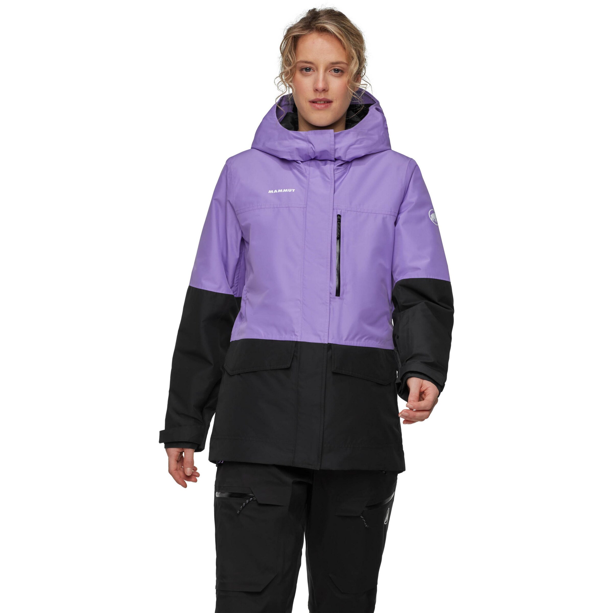 MAMMUT Skijacke 'Fall Line' in Schwarz: Vorderseite