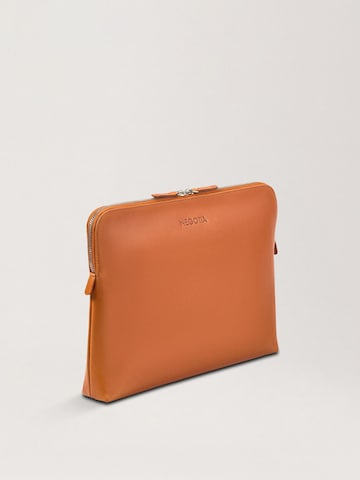 NEGOTIA Leather Laptoptas 'Mantle 14''' in Bruin