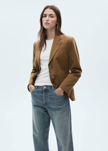 MANGO Blazer 'WENDY' in Braun: Vorderseite