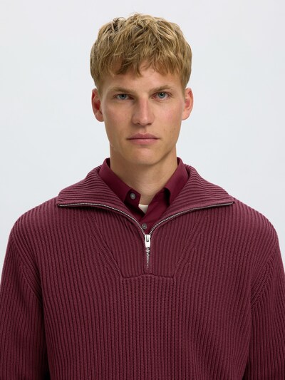 SELECTED Sweater 'SLHDRY' in XS in Ruby red, Item view