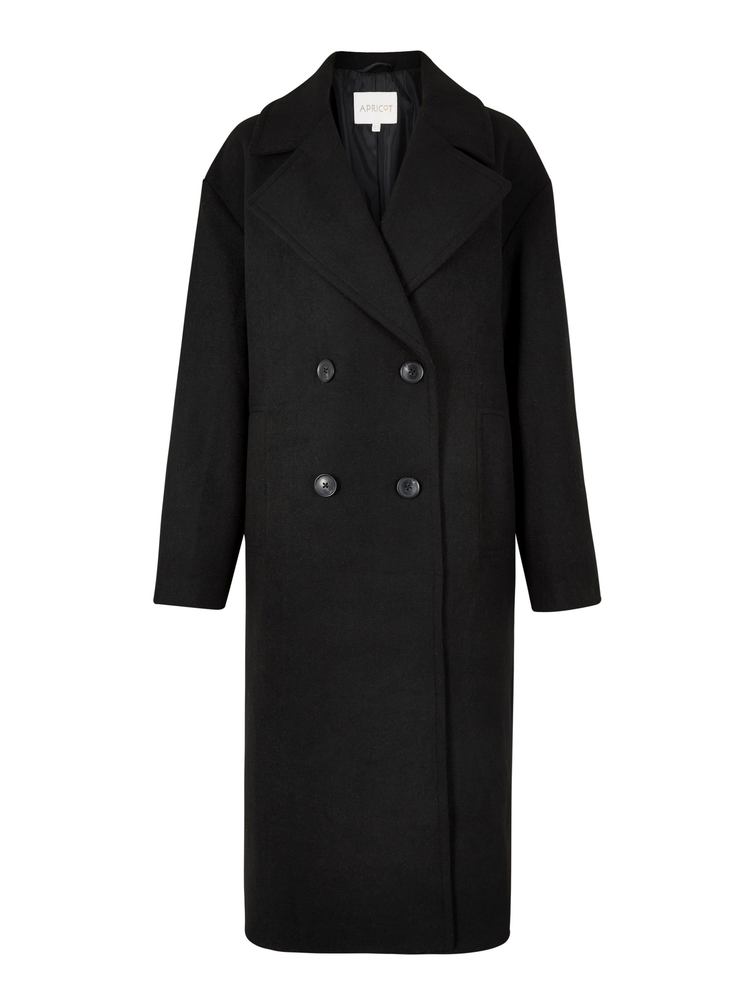 Apricot Wintermantel in Zwart: voorkant