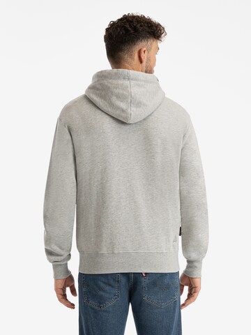 SPITZBUB Zip-Up Hoodie ' Valentin ' in Grey