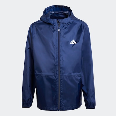ADIDAS SPORTSWEAR Sportjacke 'RAIN' in 128 in dunkelblau / weiß, Produktansicht