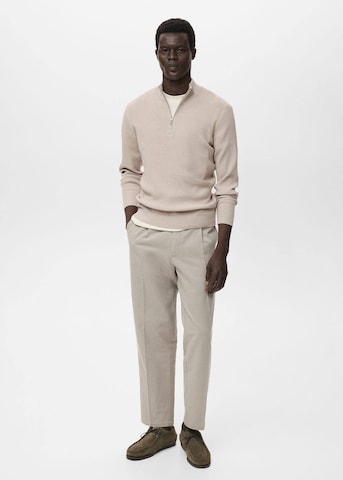 MANGO MAN Pullover 'Antiguap' in Beige