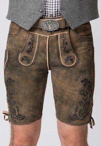 STOCKERPOINT Regular Traditional pants 'Edgar' in Brown: front