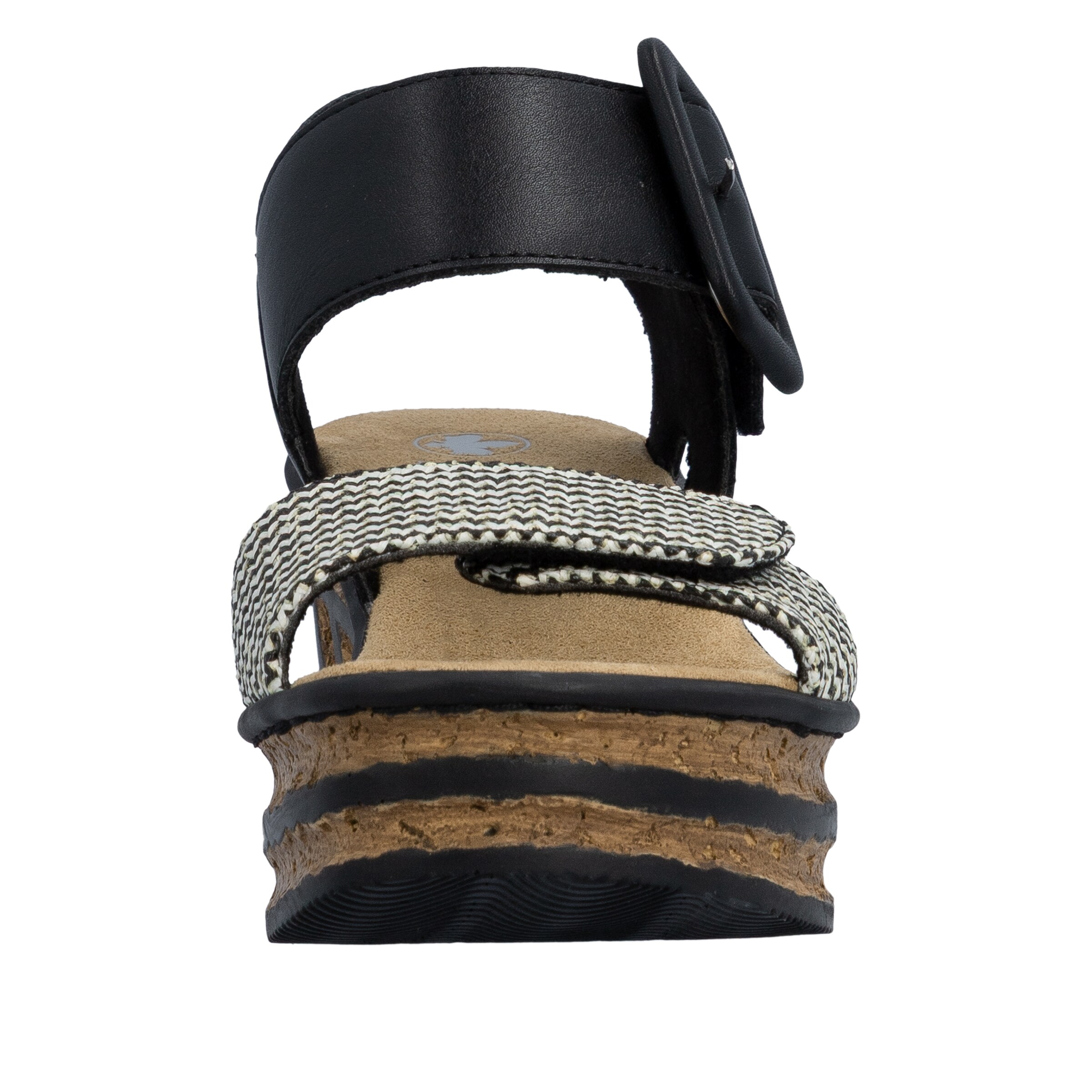 Sandales à lanières '68172' Rieker en noir