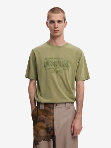 Desigual Тениска в зелено: отпред