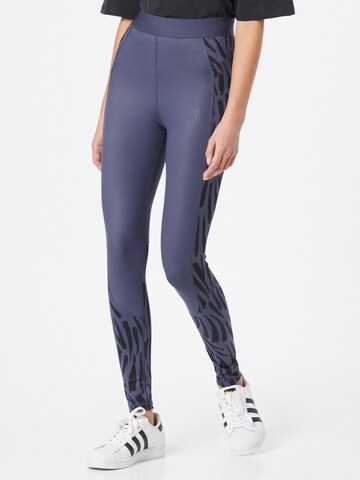 ADIDAS SPORTSWEAR - Skinny Pantalón deportivo en azul: frente