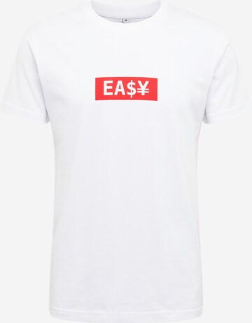 Mister Tee Shirt 'Easy Box' in Wit: voorkant