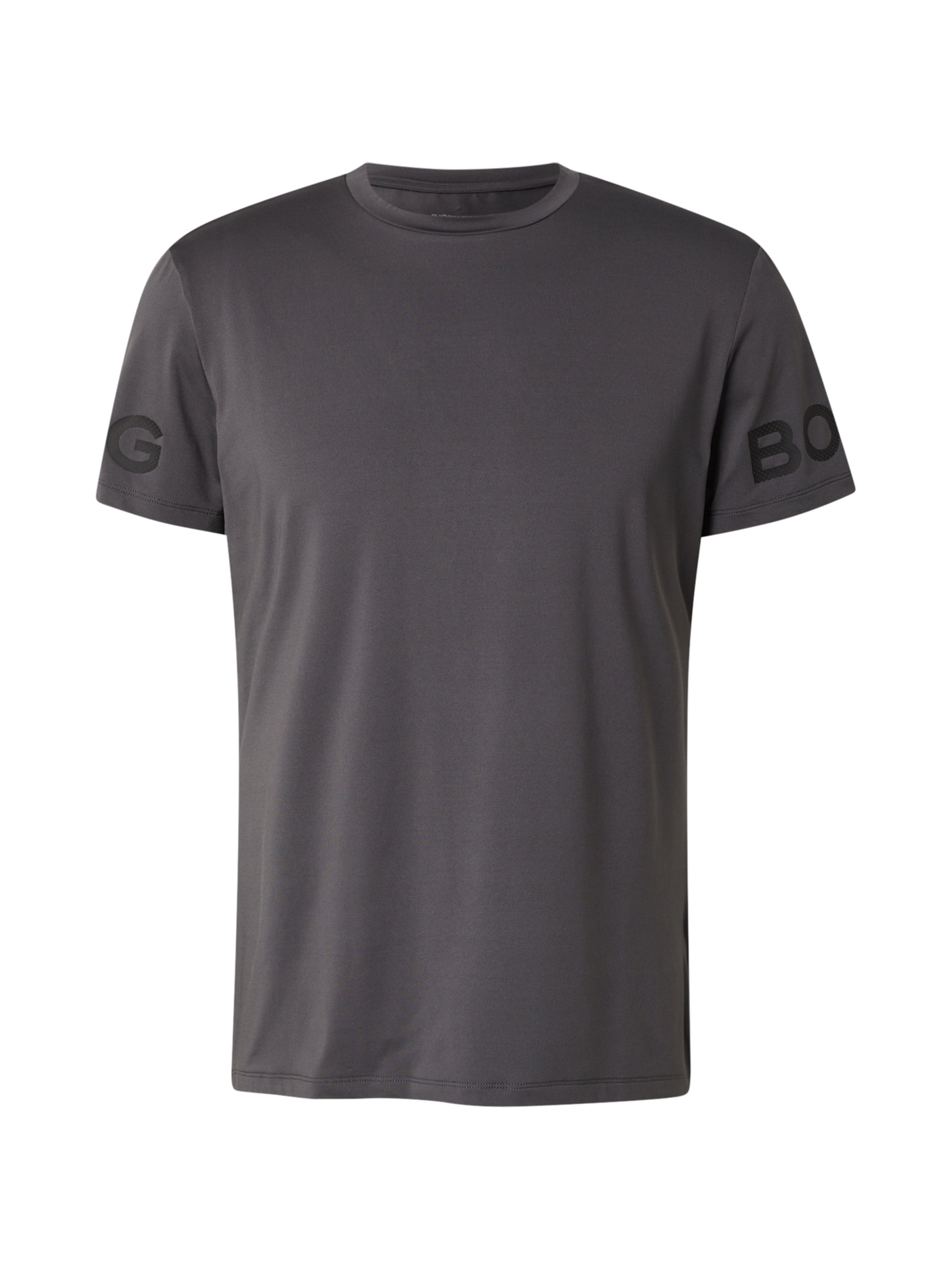 BJÖRN BORG Функциональная футболка в Серый: спереди