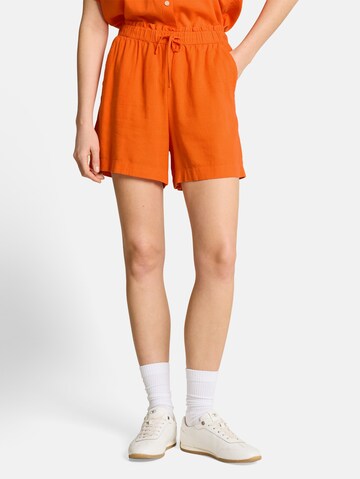 TOM TAILOR DENIM Loose fit Trousers in Orange: front