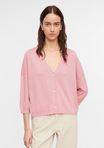 Cardigan COMMA en rose : devant