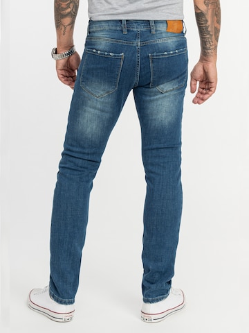 Rock Creek Slimfit Jeans in Blau