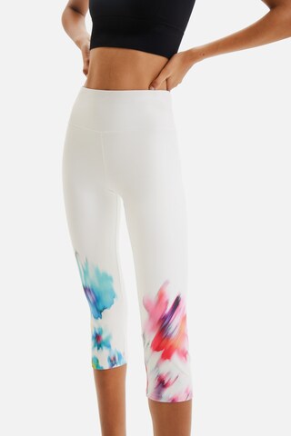 Desigual Skinny Leggingsit 'Pelota' värissä valkoinen