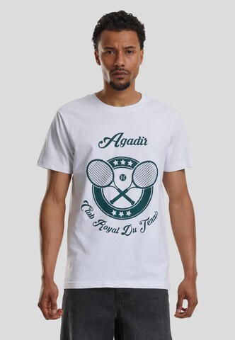 Mister Tee Shirt 'Agadir Club Royal' in Wit: voorkant