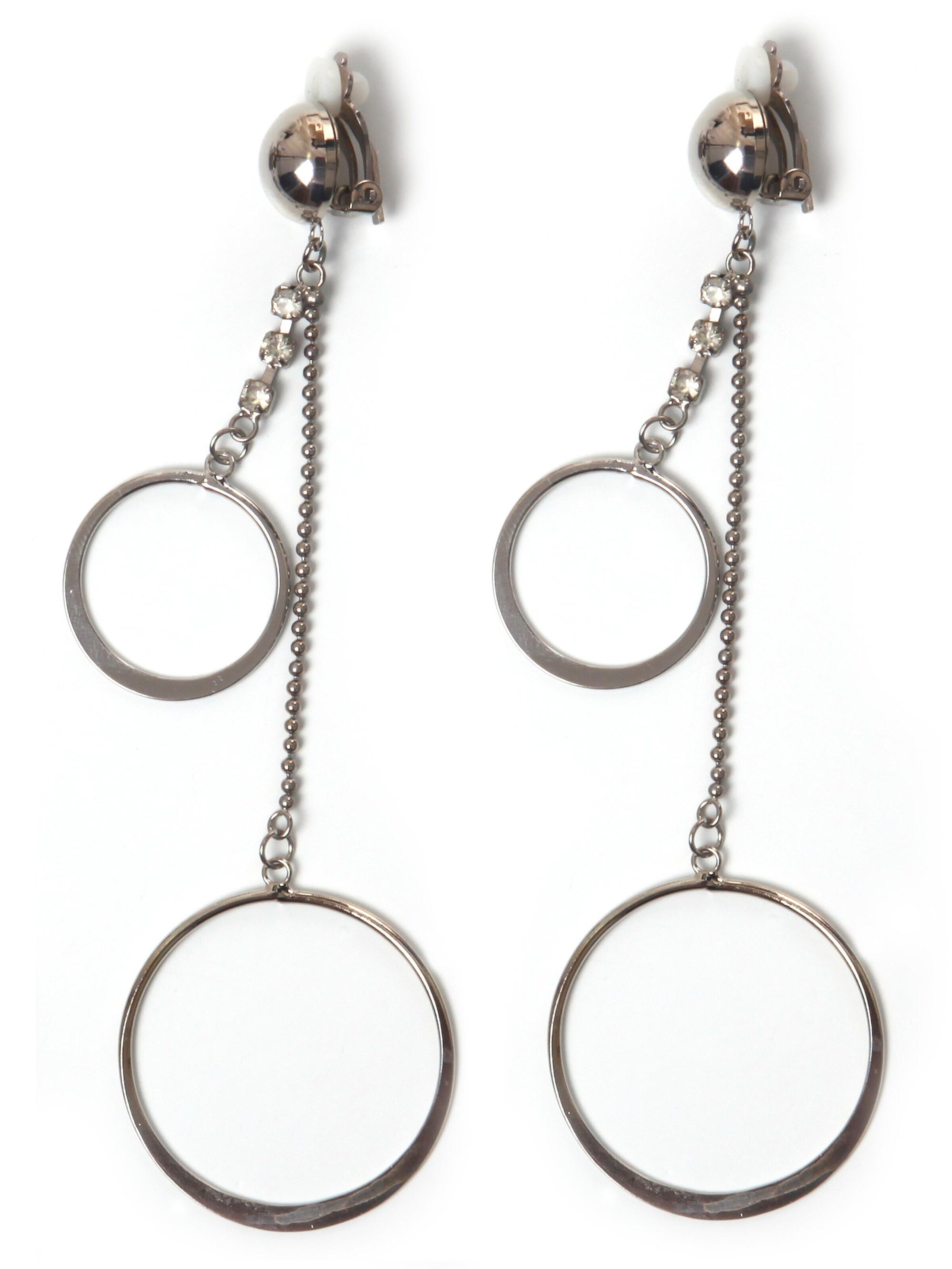 COLLEZIONE ALESSANDRO Earrings 'Gaby' in Silver: front