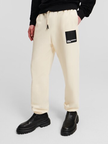 KARL LAGERFELD JEANS Regular Broek in Wit: voorkant