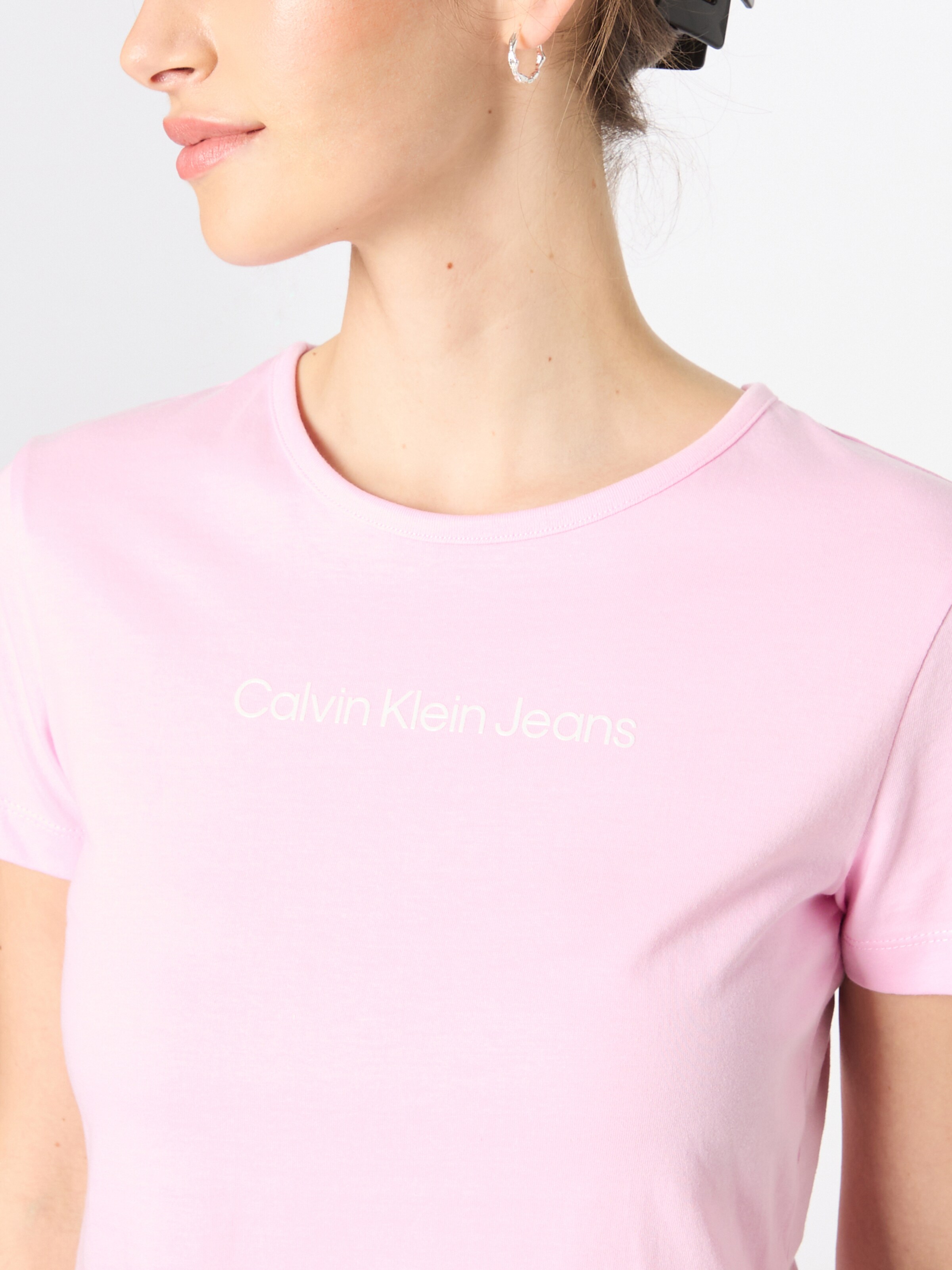 Frauen Shirts & Tops Calvin Klein Jeans T-Shirt in Rosa - ZA22297 Frauen Shirts & Tops Calvin Klein Jeans T-Shirt in Rosa - ZA22297