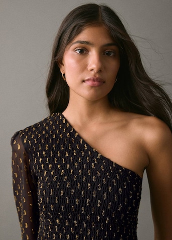 MANGO TEEN Bluse 'Topos' in Schwarz