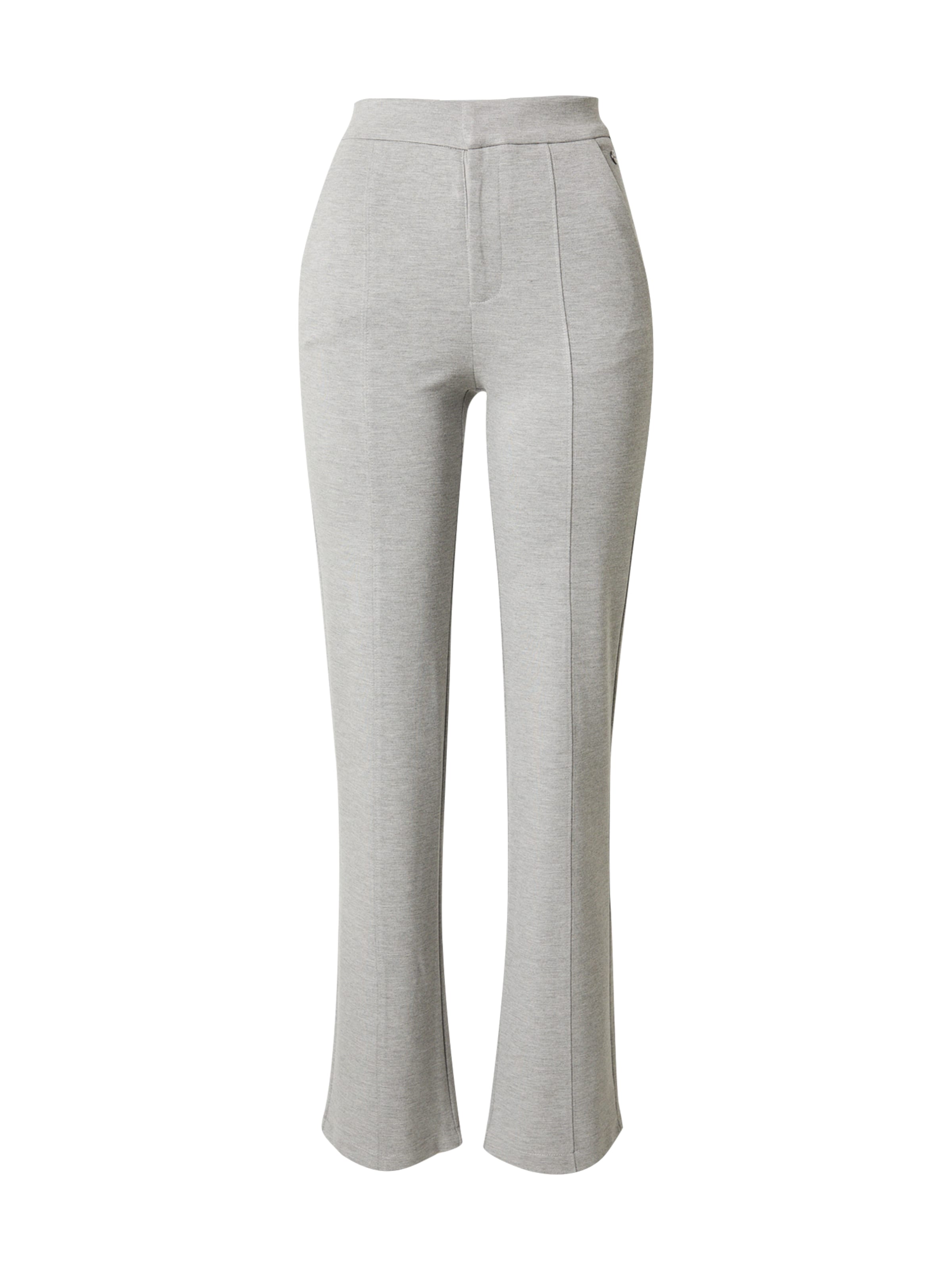 GARCIA Slim fit Trousers with creases in Grey: front