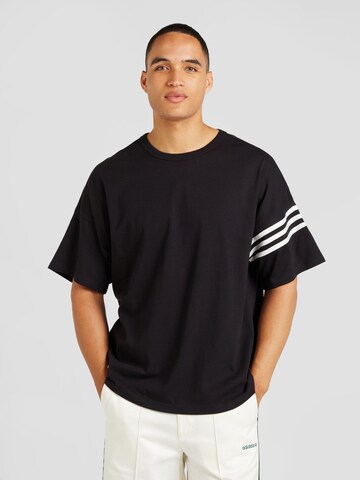 ADIDAS ORIGINALS - Camisa 'Neuclassics' em preto: frente