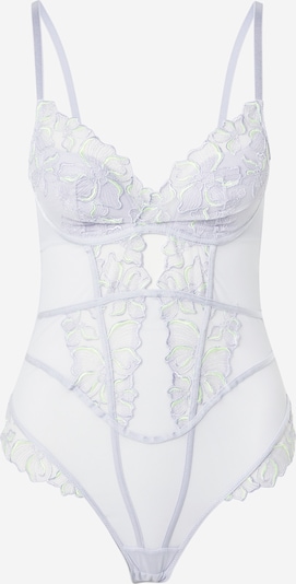 Hunkemöller Bodijs 'LAUREN', krāsa - neona dzeltens / ceriņu, Preces skats