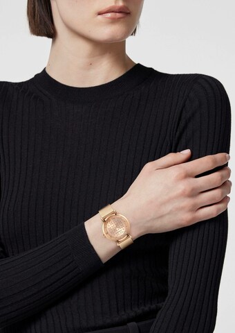 Montre à affichage analogique VERSACE en or : devant