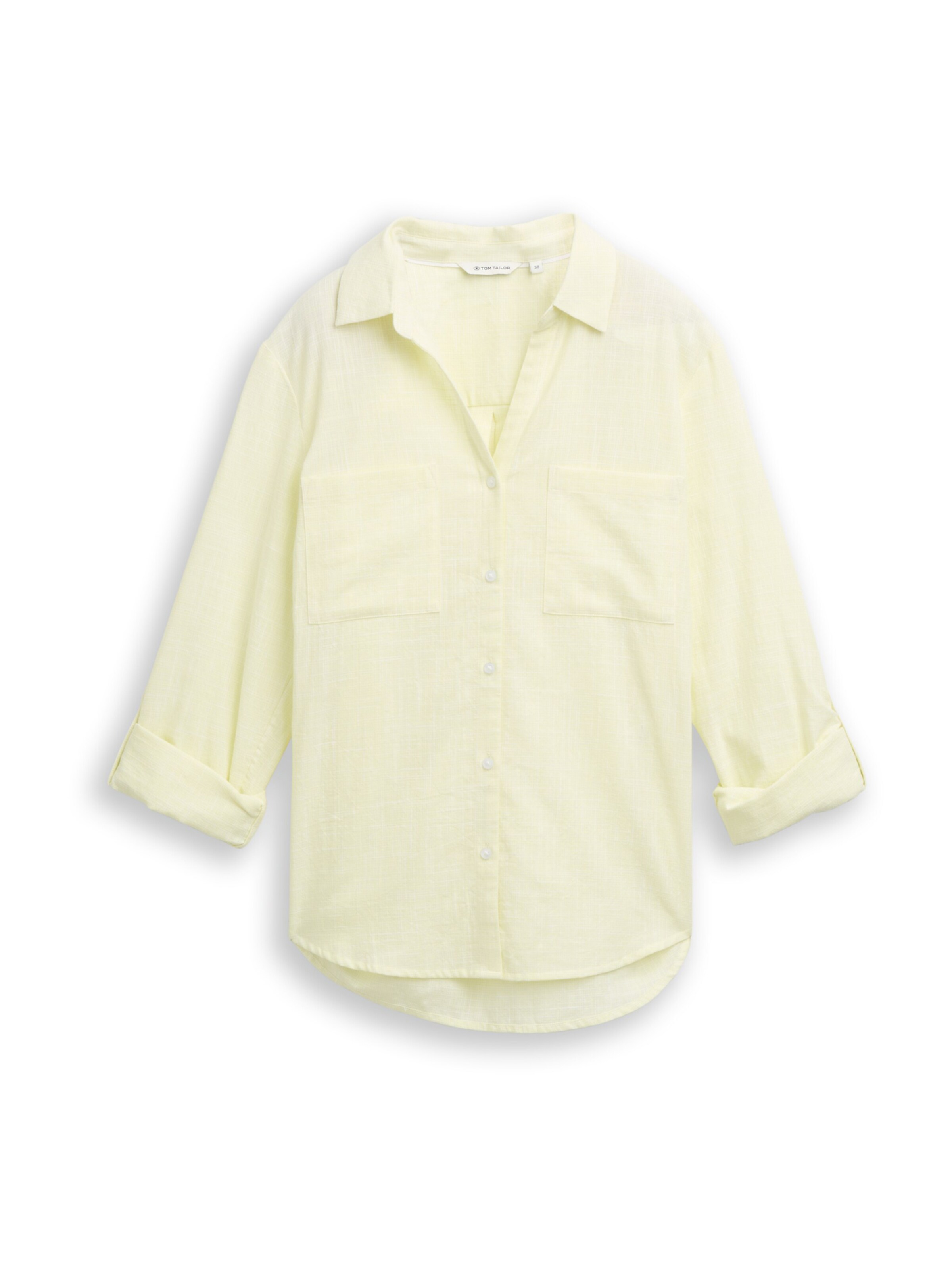 TOM TAILOR Blúz - sárga: elől