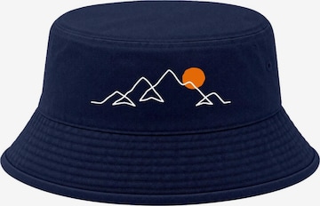 Neverless Hat 'Berg Linie' in Blue: front