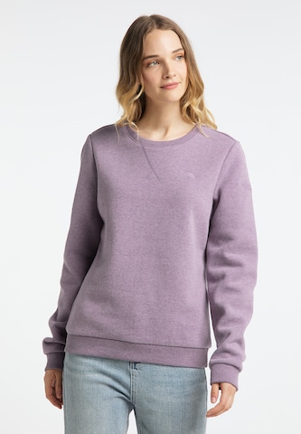 Sweat-shirt Schmuddelwedda en violet : devant