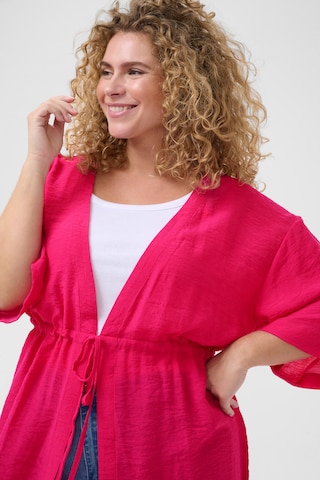 KAFFE CURVE Kimono in Pink