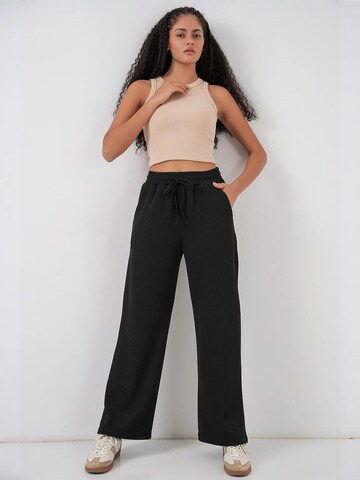 Wide leg Pantaloni di Bigdart in nero