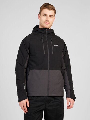 Veste outdoor 'Highton III' REGATTA en noir : devant