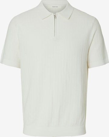 Pull-over 'SLHCran' SELECTED en beige : devant