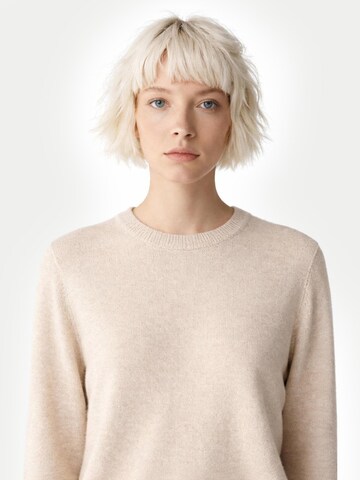 Pullover 'Women's Essential Cashmere Crewneck Sweater' di GOBI Cashmere in bianco: frontale