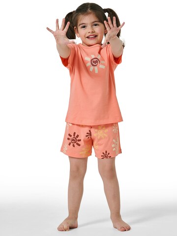 Pyjama ' Natural Cotton ' SCHIESSER en orange : devant