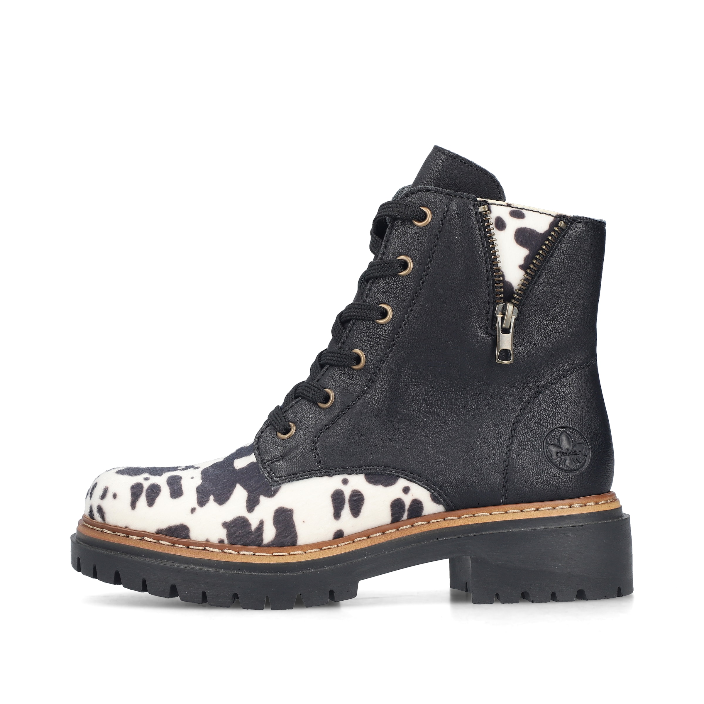 Bottines à lacets Rieker en noir