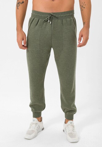 Jimmy Sanders Tapered Hose in Grün: Vorderseite