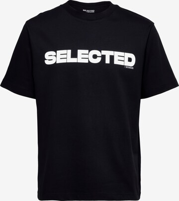 SELECTED HOMME Shirt 'ALVAR' in Black: front