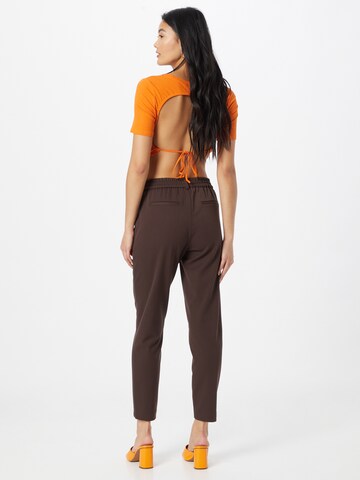 OBJECT - Tapered Pantalón 'Lisa' en marrón